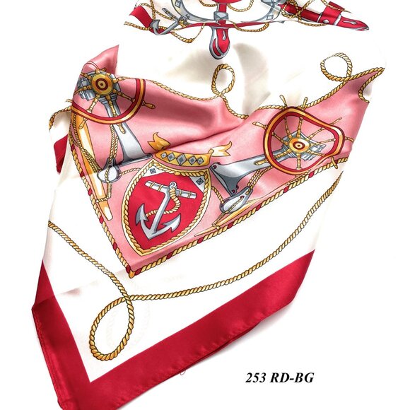 Women’s Silk Satin Square Scarf 36”x36” NWT - Picture 2 of 10